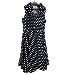 GK Grace Karin Black White Polka Dots Sleeveless Summer Dress Girls 10-11 Years